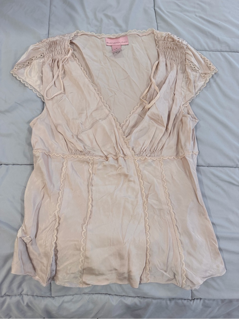 Bandolino Pink Silk Blouse Top